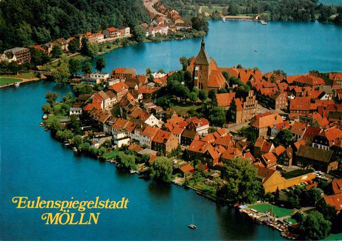 Moelln  Lauenburg Eulenspiegelstadt Fliegeraufnahme