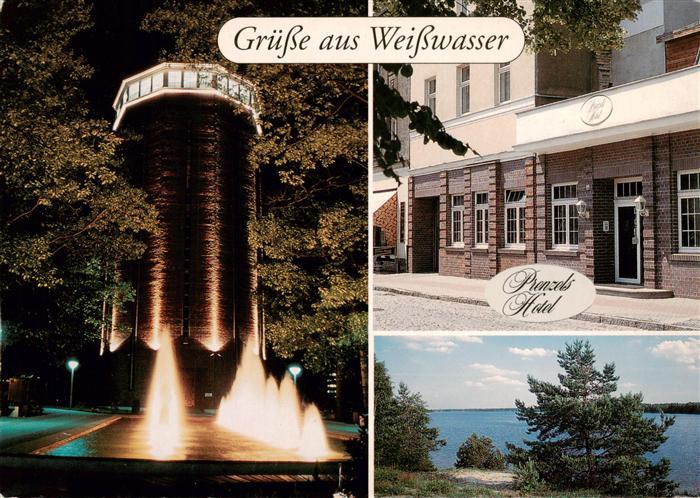 Weisswasser  Oberlausitz Wasserturm Prenzels Hotel Halbendorfer See