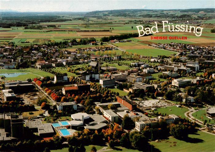 Bad Fuessing Kurmittelhaus Kurpark Freizeitpark Fliegeraufnahme