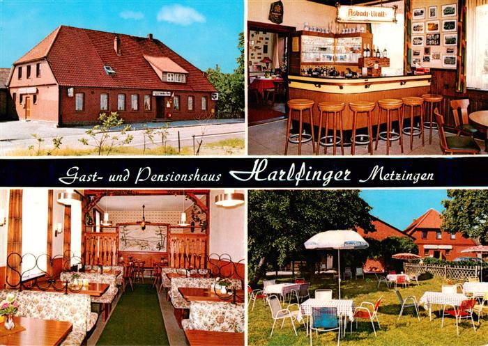 Metzingen Niedersachsen Gast und Pensionshaus Gastraum Bar Garten