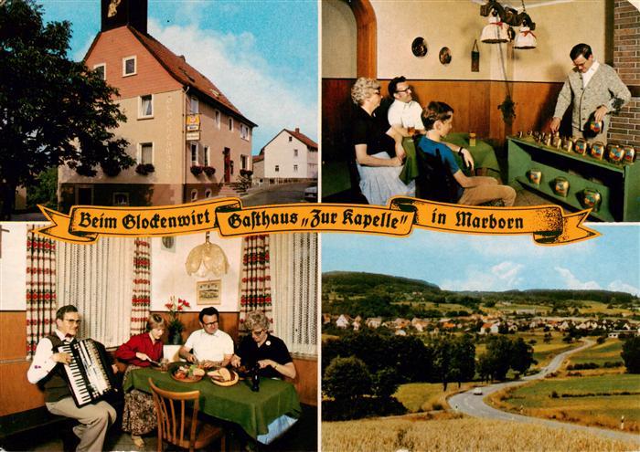 Marborn Gasthaus Zur Kapelle Beim Glockenwirt Gaststube Panorama
