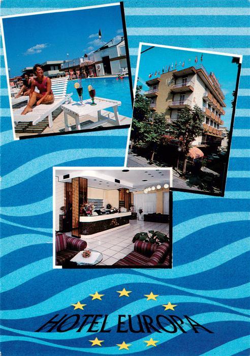 San Mauro Mare Rimini IT Hotel Europa Rezeption Swimmingpool