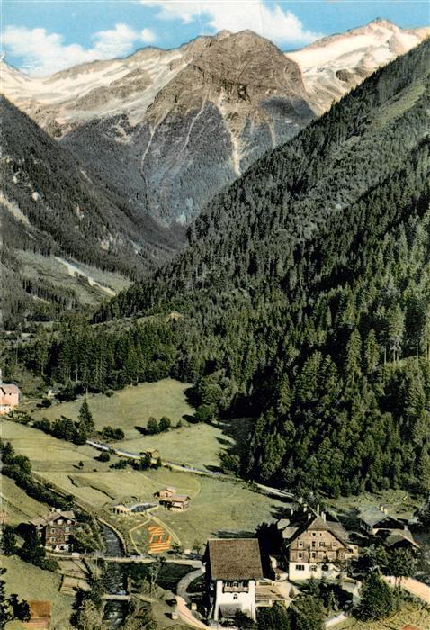 Badgastein AT Koetschachtal Gaststaette Hotel Gruener Baum mit Tischlerkargletsc