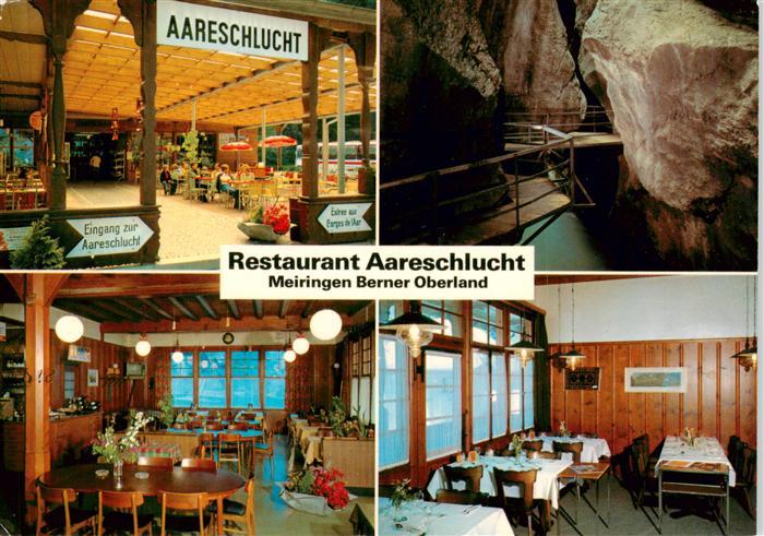 Meiringen BE Restaurant Aareschlucht Schlucht-Eingang Gastraeume