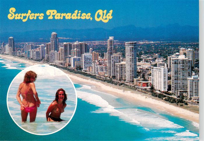 Queensland Sand sun and beautiful girls at Surfers Paradise Old