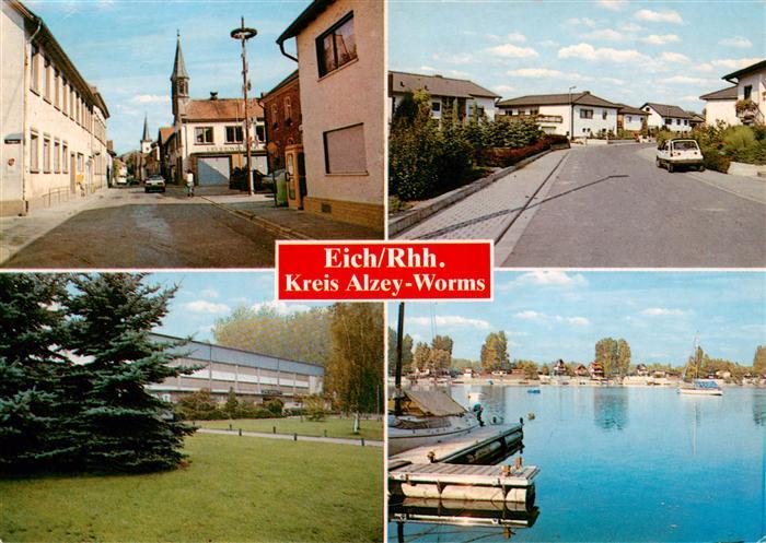 Eich  Rheinhessen Ortspartien Schule Seepanorama