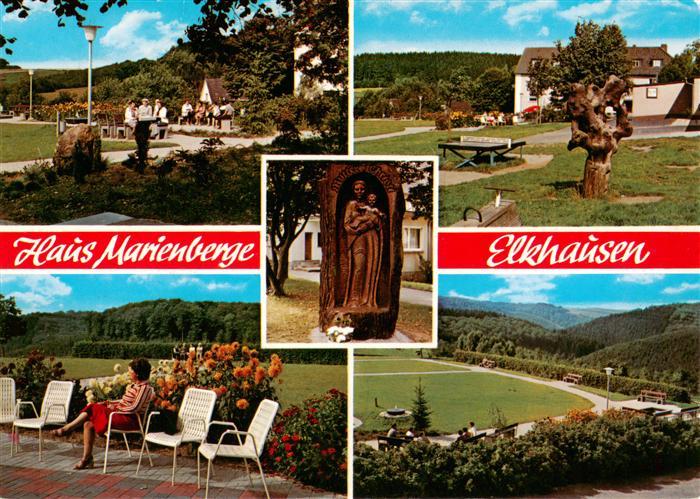 Elkhausen Erholungsheim Haus Marienberge Park Marienbild