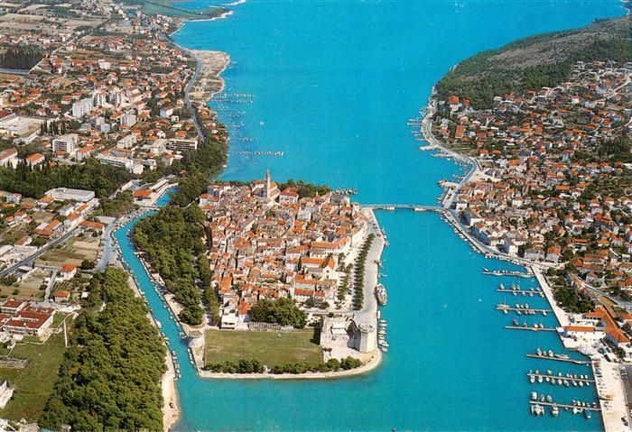 Trogir Trau Croatia Fliegeraufnahme