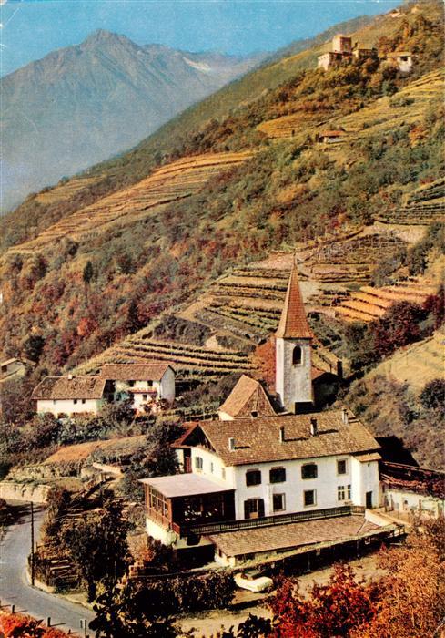 Gratsch Meran IT mit Schloss Thurnstein und Zielspitze