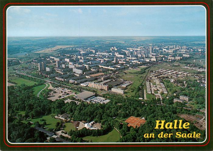 Halle  Saale Fliegeraufnahme