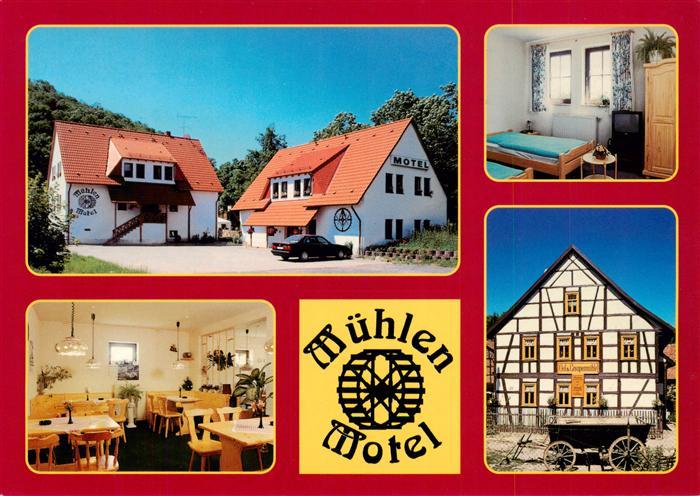 Muehlberg Thueringen Muehlen Motel Gastraum Zimmer