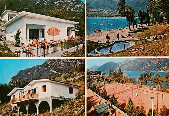 Idro Lago di Idro Idrosee Anfo IT Bungalowpark Tre Capitelli Strand Tennisplatz