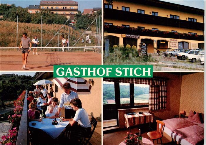 Manhartsbrunn Gasthof Stich Tennisplatz Terrasse Zimmer