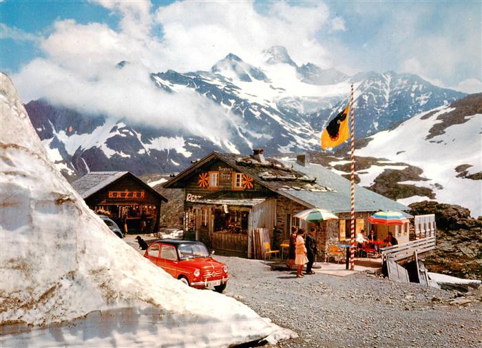 Sustenpass 2262m BE Susten Hospiz mit Griesgletscher