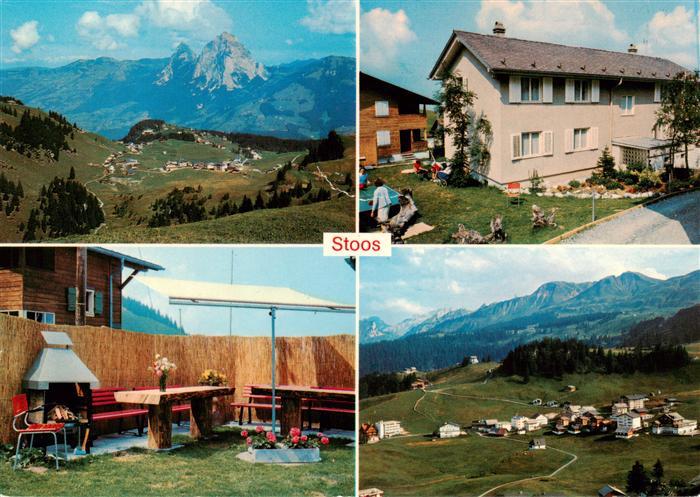 Stoos SZ Trema Ferien und Fitnesscenter Haus Carmen Fliegeraufnahmen Grillplatz