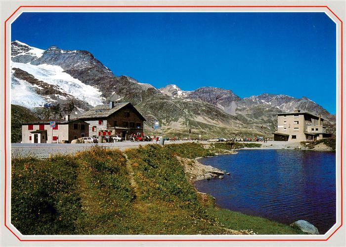 Bernina GR Ospizio con il Lago della Crocetta e il Pizzo Cambrena