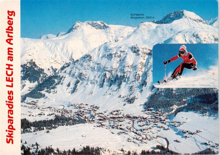 Lech Vorarlberg Ruefibahn Bergstation Fliegeraufnahme