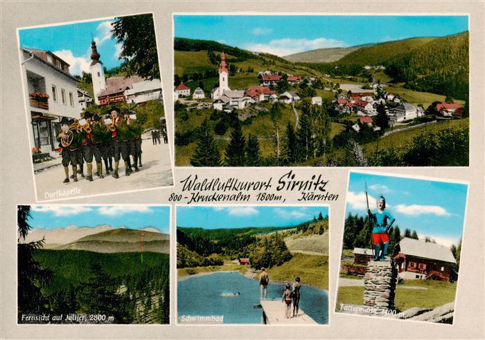 Sirnitz Albeck Kaernten AT Dorfkapelle Panorama Blick auf Julier Schwimmbad Tatt
