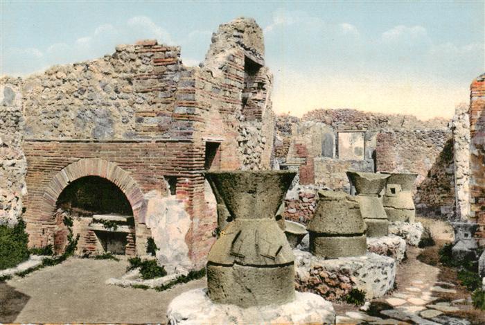 Pompei IT Forni e molini Baeckerladen und Muehle Ruinen