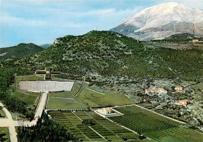 Montecassino Cassino IT Monumento e Cimitero militare polacco veduta aerea