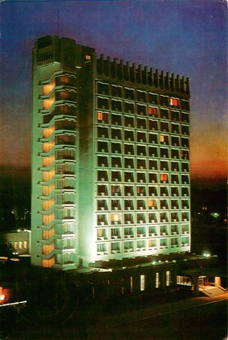 Timisoara RO Hotel Continental Nachtaufnahme