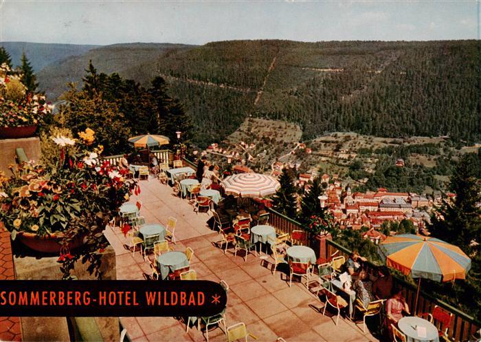 Wildbad Schwarzwald Sommerberg Hotel Wildbad Terrasse