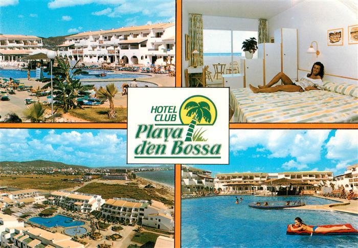 Ibiza Islas Baleares Hotel Club Playa den Bossa Appartement Fliegeraufnahme Schw