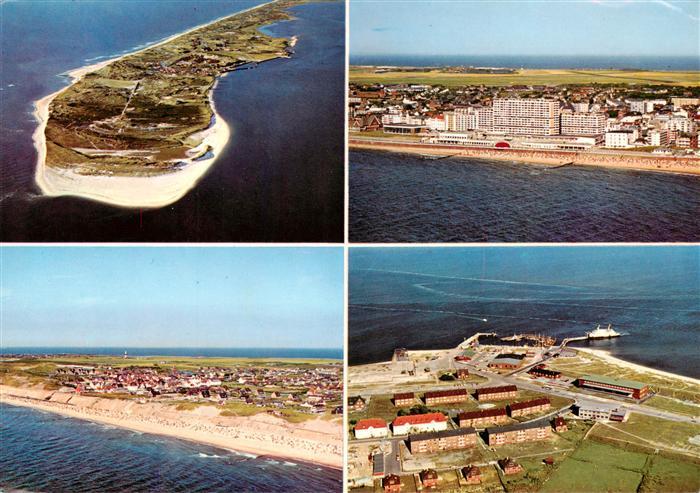 Westerland Sylt Fliegeraufnahme Suedspitze mit Hoernum Wenningstedt und Lister H