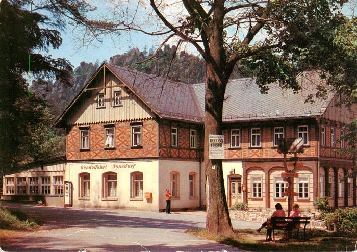 Jonsdorf Saechsische Schweiz HO Gaststaette Gondelfahrt
