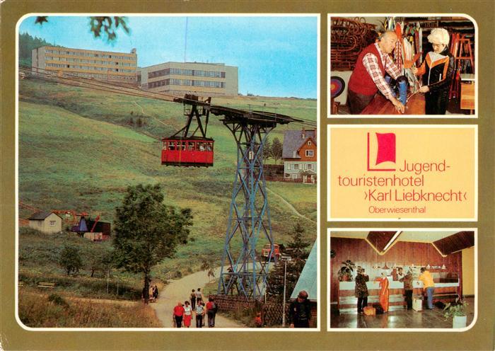 Oberwiesenthal Erzgebirge Fichtelbergschwebebahn Jugentouristenhotel Karl Liebkn