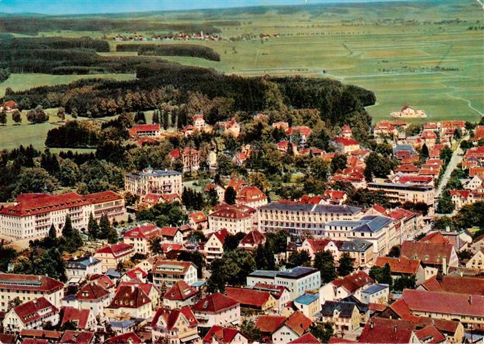 Bad Woerishofen mit Sebastianeum und Kinderheilstaette Fliegeraufnahme