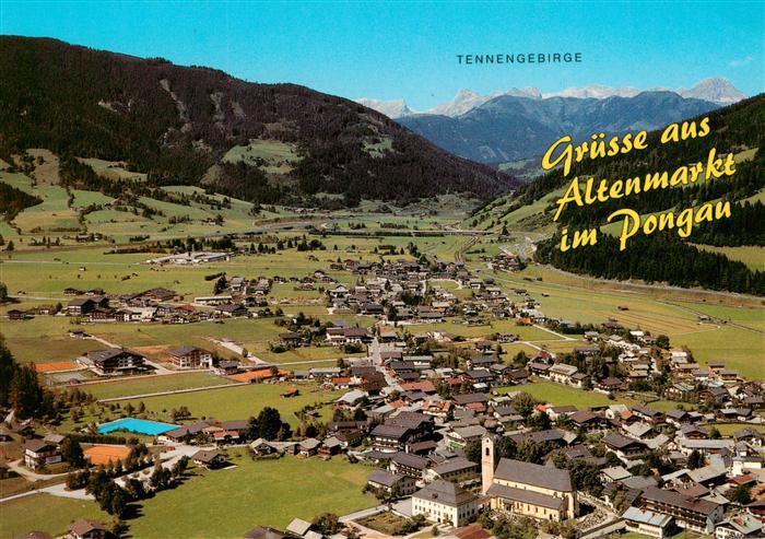 Altenmarkt Pongau Fliegeraufnahme mit Tennengebirge