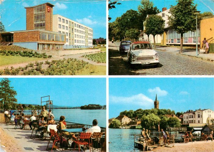 Feldberg Mecklenburg FDGB Erholungsheim Freundschaft Am Haussee Terrasse Strand