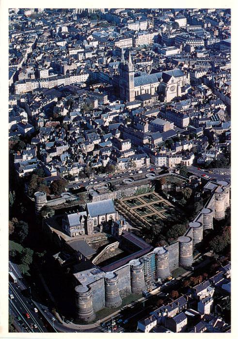 Angers 49 Vue aerienne Chateau d Angers