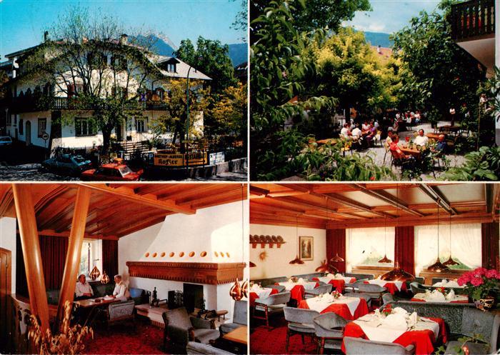 Meran Merano IT Hotel Gasthof Kofler Gaststube Kaminzimmer Gartenterrasse