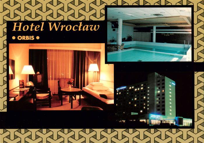 Wroclaw Breslau PL Hotel Orbis Gaststube Hallenbad