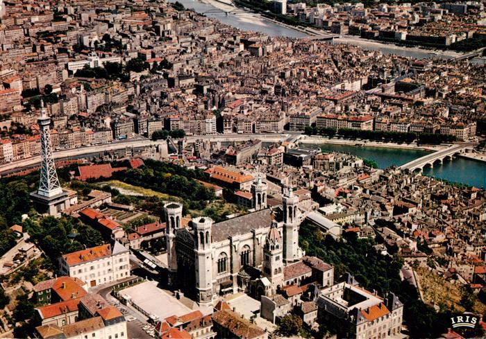 Lyon 69 Rhone Notre Dame de Fourviere La Tour de la Television La Saone le Rhone