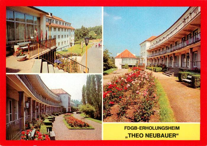 Tabarz Bad Tabarz FDGB Erholungsheim Theo Neubauer Teilansichten