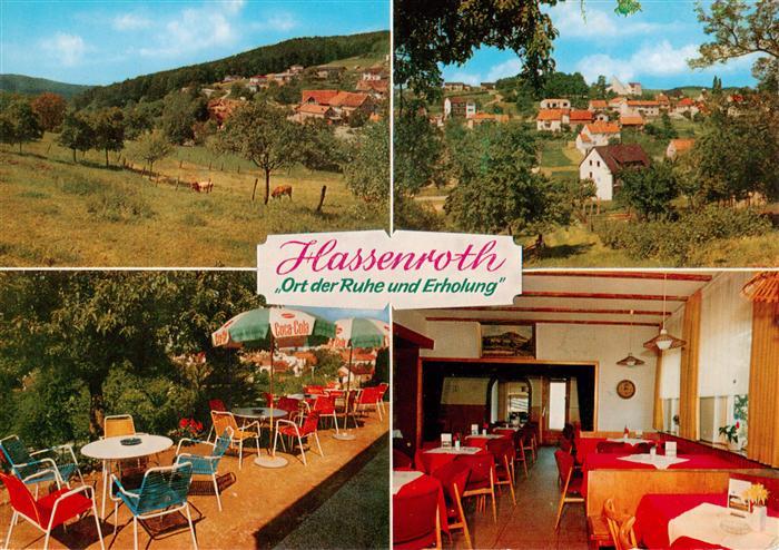 Hassenroth Hoechst  Odenwald Hotel Dachsrain Cafe Talblick Gastraeume