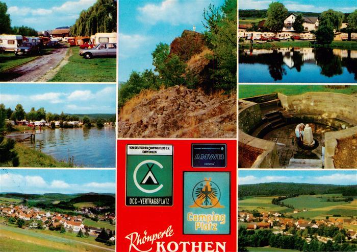 Kothen Motten Bayern Campingplatz Rhoenperle Teilansichten