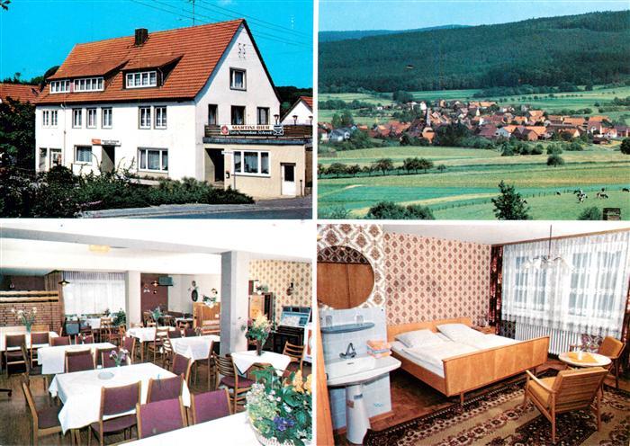 Oberweser Hessen Hotel Pension Scheede Gastraum Zimmer Panorama