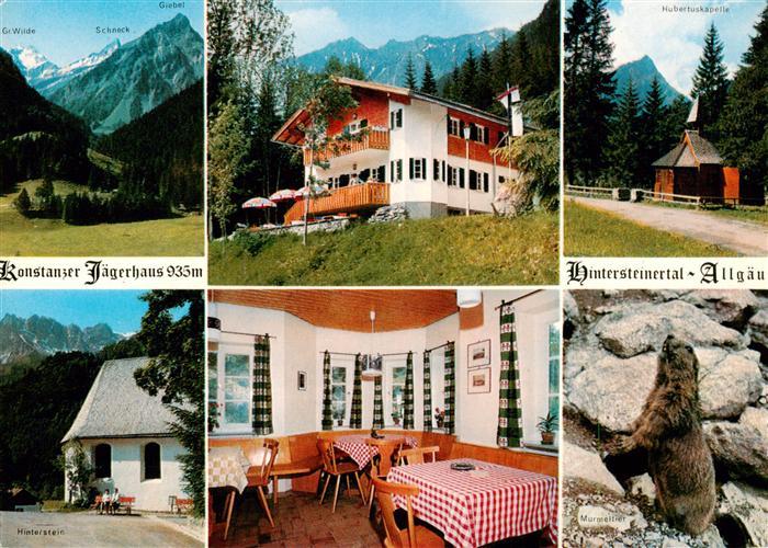 Hinterstein Bad Hindelang Konstanzer Jaegerhaus Gaststube Hintersteinertal Murme