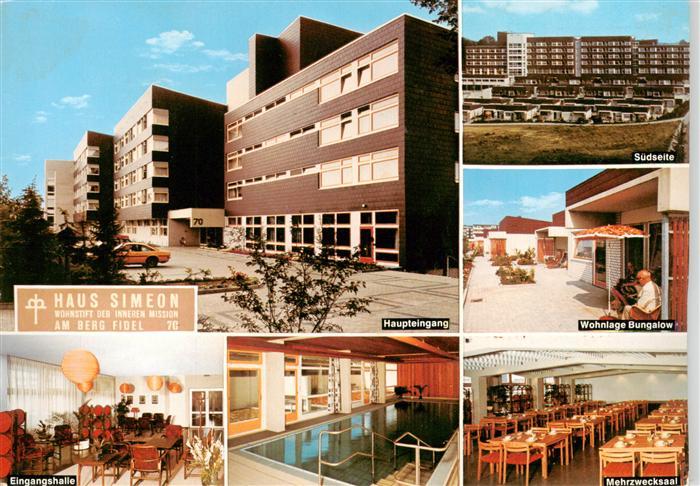 Muenster  Westfalen Haus Simeon Haupteingang Suedseite Wohnlage Bungalow Hallenb