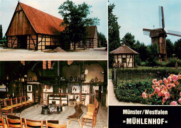 Muenster  Westfalen Muehlenhof Freilichtmuseum Windmuehle Gastraum