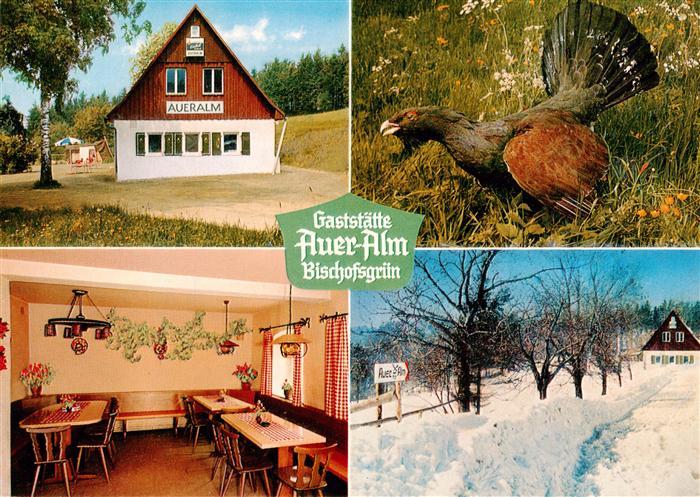 Bischofsgruen Gaststaett Auer Alm Gaststube Auerhahn