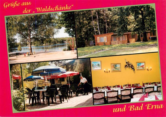 Doberlug-Kirchhain Waldschaenke Bad Erna Gastraum Terrasse Seepartie