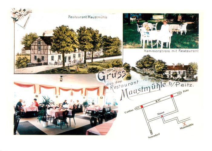 Peitz Restaurant Maustmuehle Hammerstrom mit Restaurant Gastraum