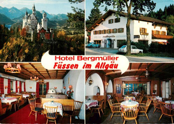 Fuessen Allgaeu Schloss Neuschwanstein Hotel Bergmueller Gastraeume