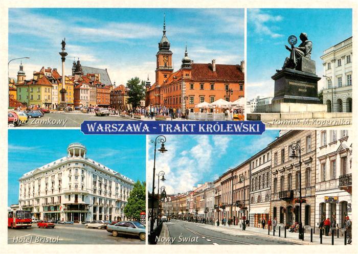 Warszawa Plac Zamkowy Pomnik M Kopernika Hotel Bristol Nowy Swiat