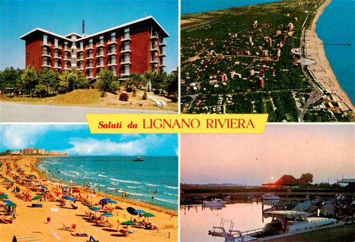 Lignano Riviera IT Hotel Meridianus panorama aereo della spiaggia